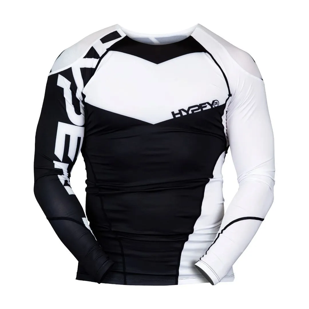 ProComp Edge Ranked Rash Guard Black with White