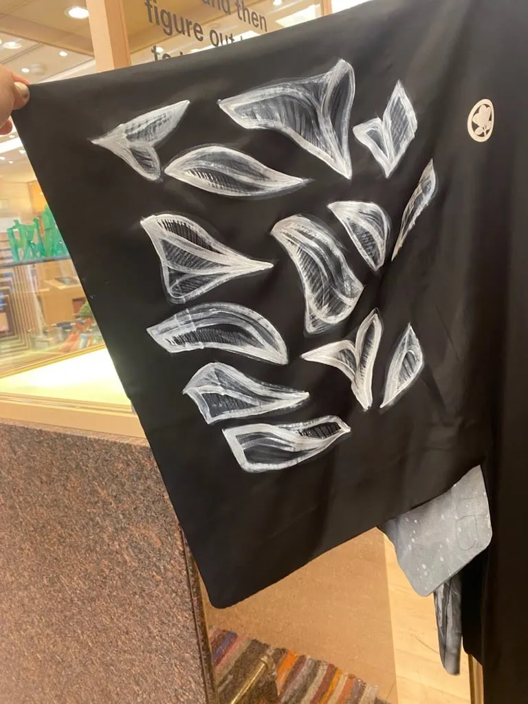 "Cosine 1" Reimagined Vintage Kimono - Kimono Zulu Artist Collaboration with Soi K