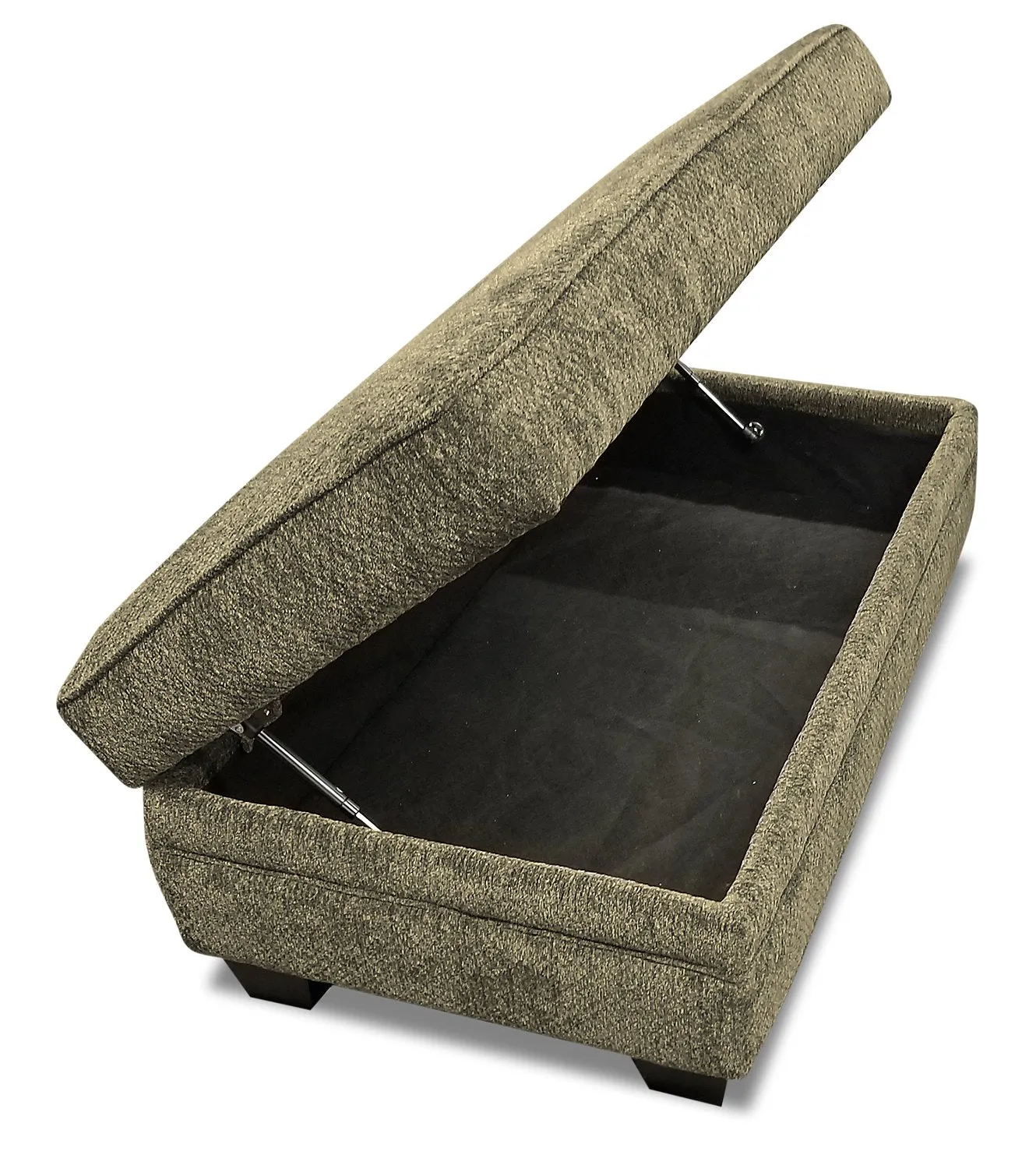 Sherwood Chenille Ottoman - Brown