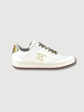 Sneakers Evergreen White-Gold Vegan Leather | ACBC
