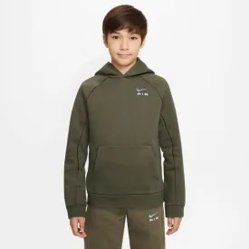 Sweat à Capuche Nike Air Junior - Kaki/Violet/Blanc