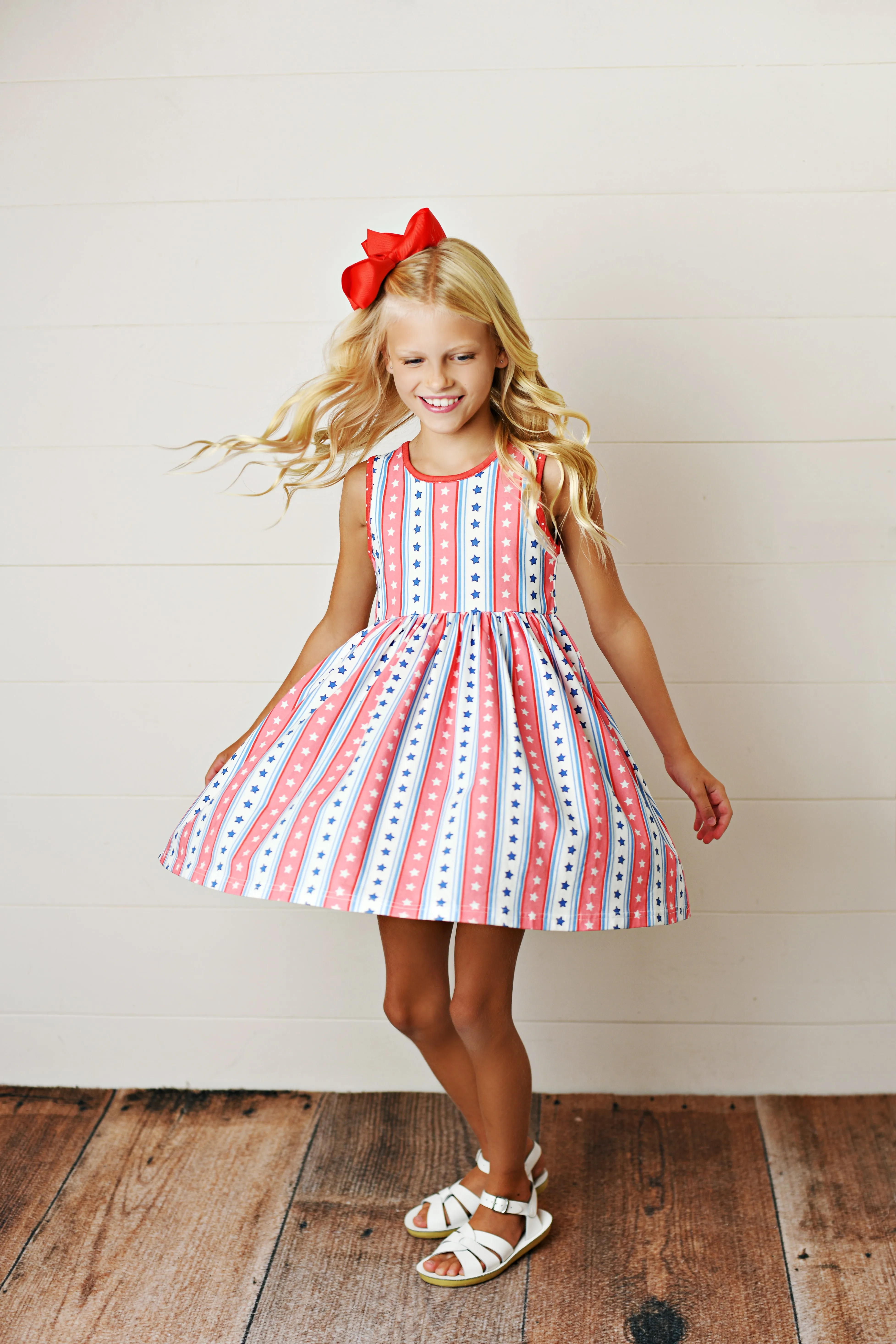 Swoon Baby Clothing Americana Collection Flair Dress
