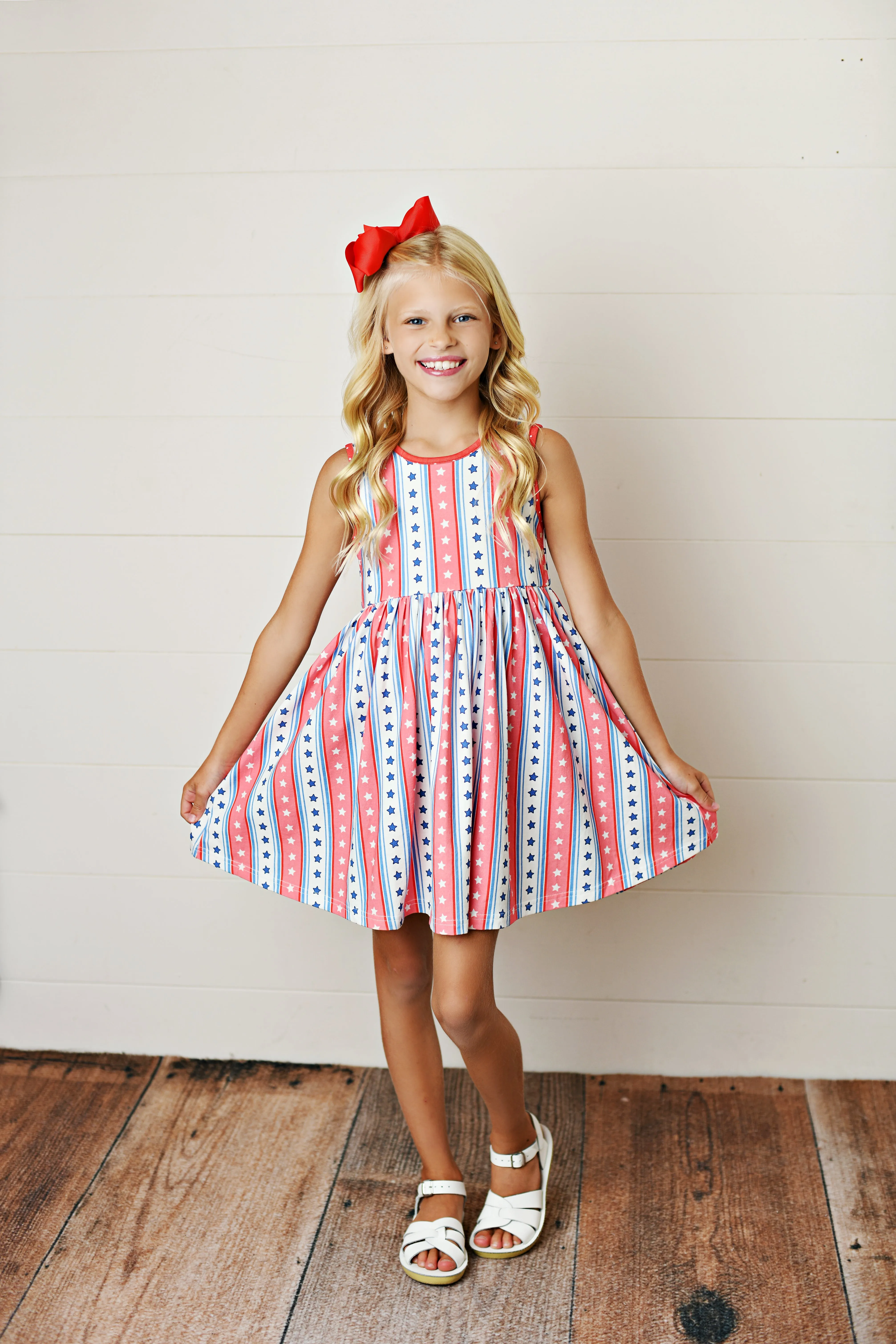Swoon Baby Clothing Americana Collection Flair Dress