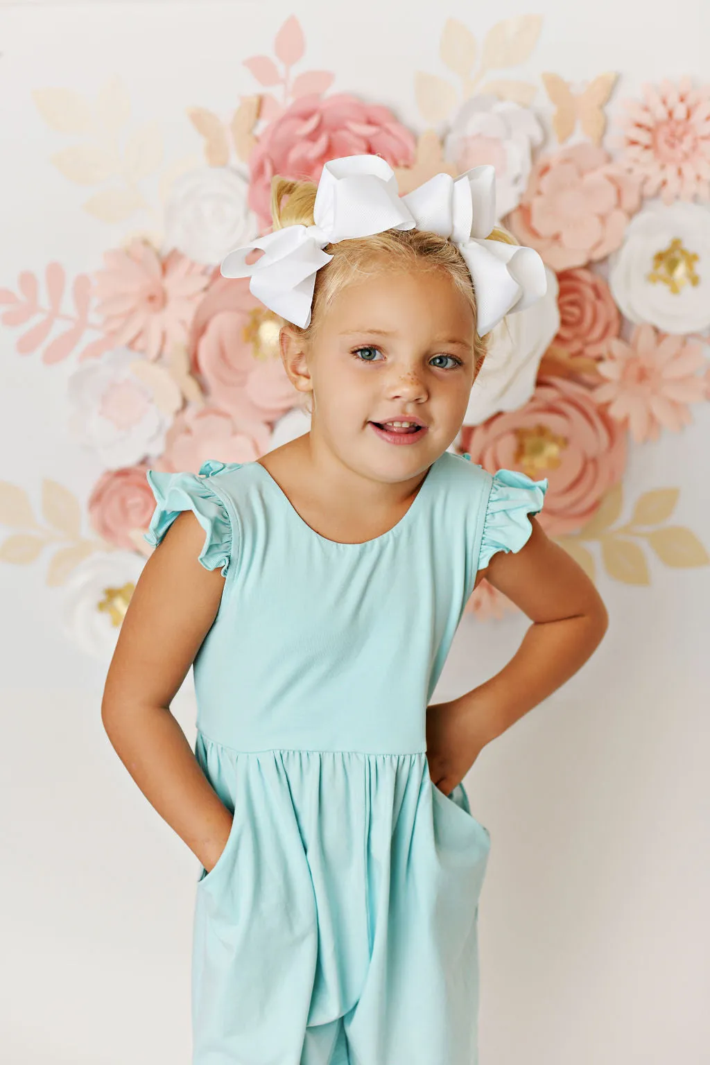 Swoon Baby Clothing Aqua Blue Pocket Jumper