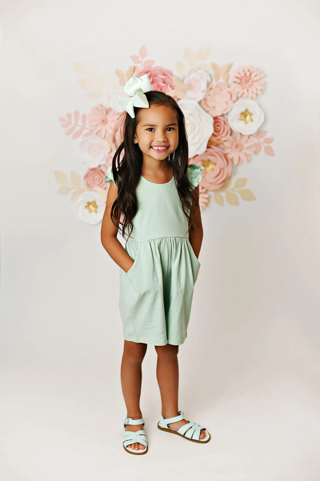 Swoon Baby Clothing Aqua Blue Pocket Jumper