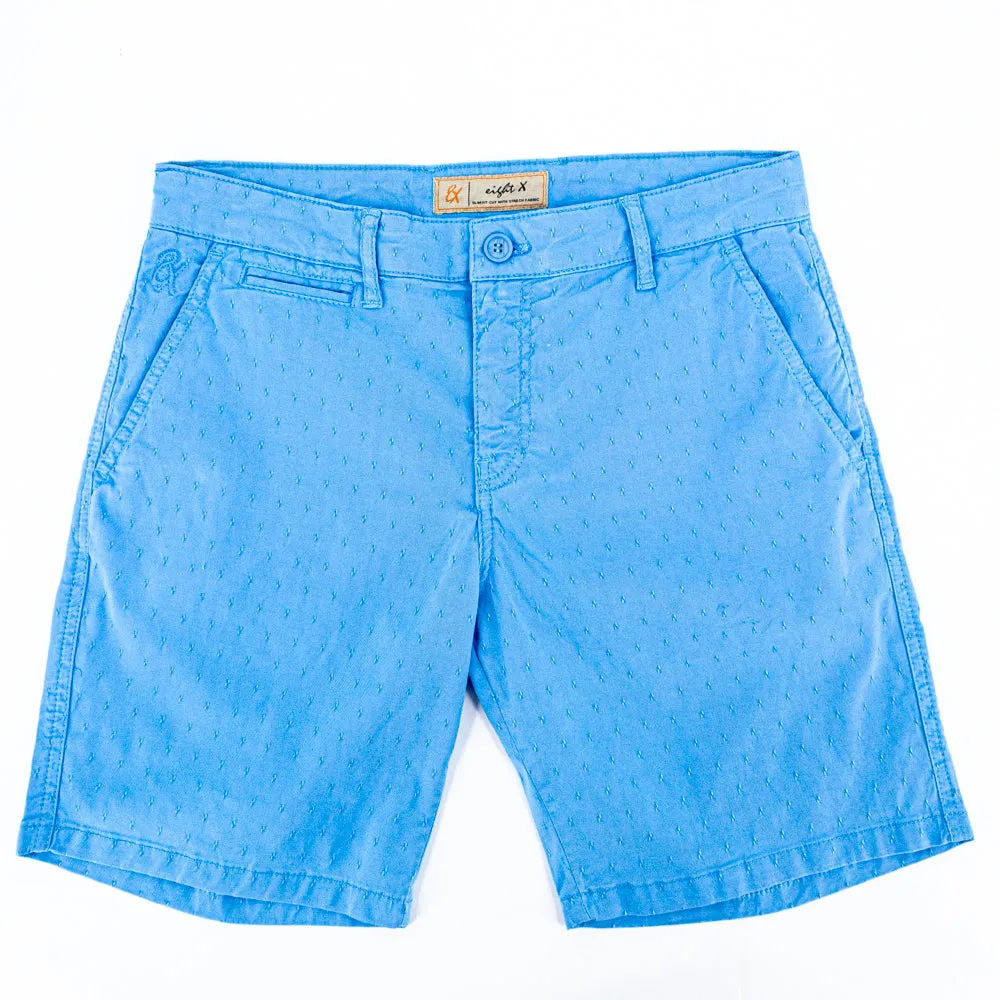 The Carlo Jacquard Shorts - Blue