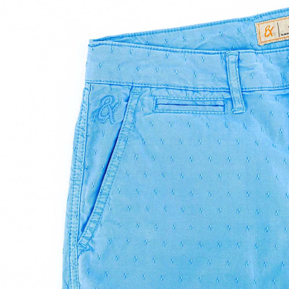 The Carlo Jacquard Shorts - Blue