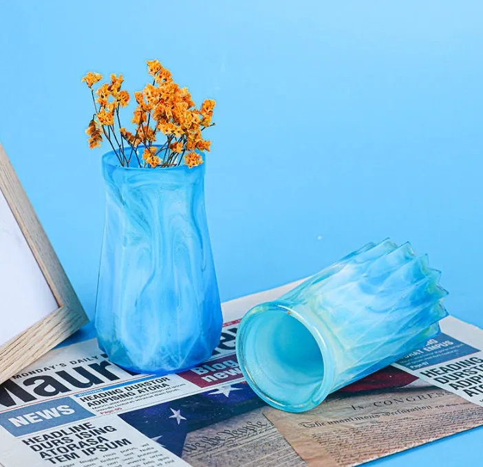 Vase Silicone Mold, Silicone Flower Vase Mold, Home Decor Stripe Vase Mold, Diy Resin Plaster Cement Concrete Vase Moulds Container