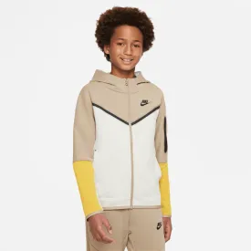 Veste Nike Tech Fleece Junior - Beige/Blanc/Jaune
