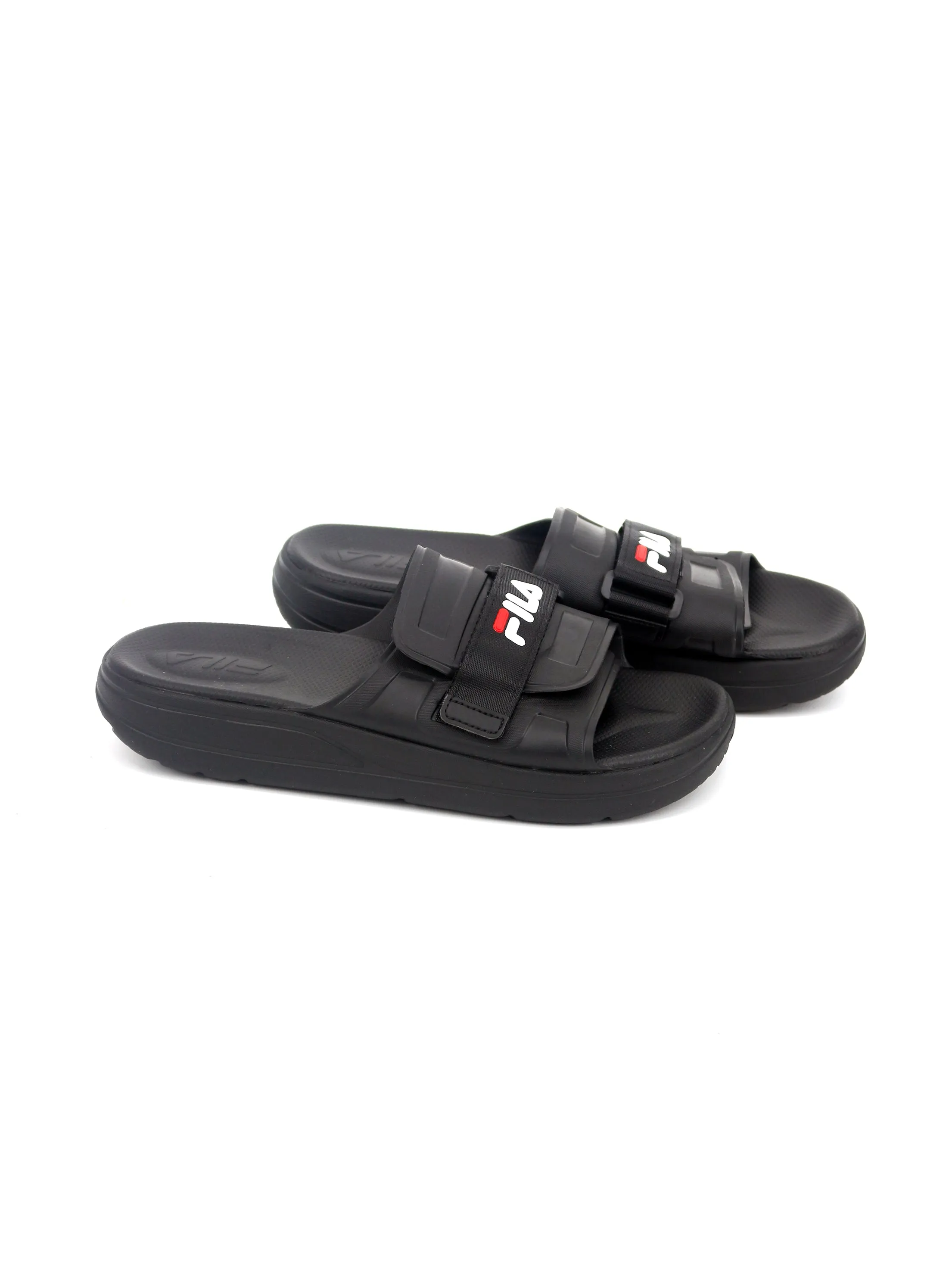 Women's Brand Logo Printed Slippers,Black