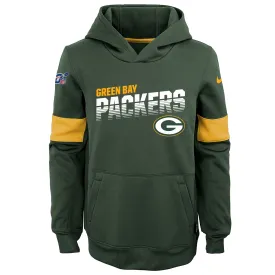 Youth Nike Green Bay Packers On-Field Performance - Pullover Hoodie